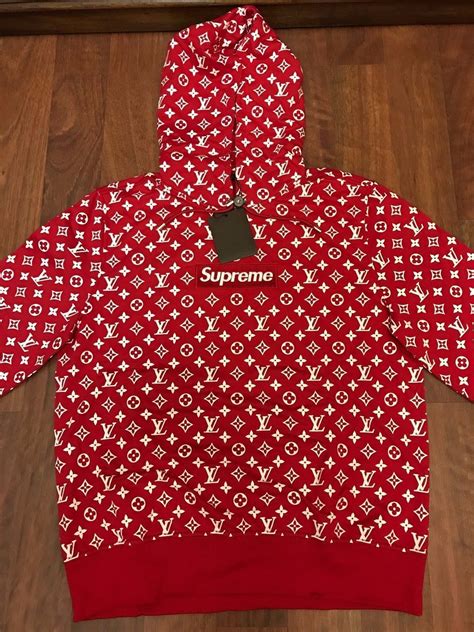 real louis vuitton supreme hoodie|supreme hoodie for sale cheap.